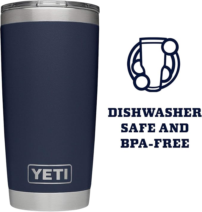 YETI Rambler 20 oz Stainless Steel Vacuum Insulated Tumbler w/MagSlider Lid - Bloomnest