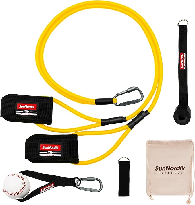 Resistance Bands for Pitchers, Baseball & Softball Training Equipment for Improving Arm Strength & Pitching Training, Baseball Pitching Bands for All Skill Levels - Bloomnest