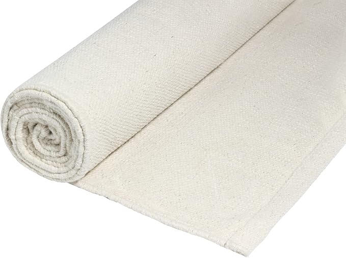 Live Well 360 Handmade Organic Cotton Yoga Mat - Non-Toxic, Chemical-free and All Natural Cloth Yoga Mat - Exercise, Workout, & Fitness Rug - Woven Material - Absorbent & Washable - 78" x 27" - Bloomnest
