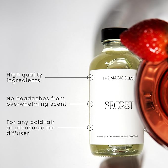 The Magic Scent Secret Diffuser Oil - Hotel & Home Luxury Scents - Diffuser Oil Scents for Home Designed for Use in All Diffusers - 16.5 fl oz, 500 mL - Bloomnest