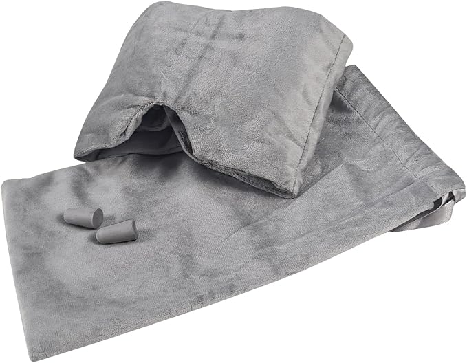 Weighted Eye Mask for Sleeping Washable Blackout Gravity Sleep Masks Soft Gentle Pressure Blindfold Night Eye Covers for Side Sleeper Meditation Women Men Travel Essentials - Bloomnest