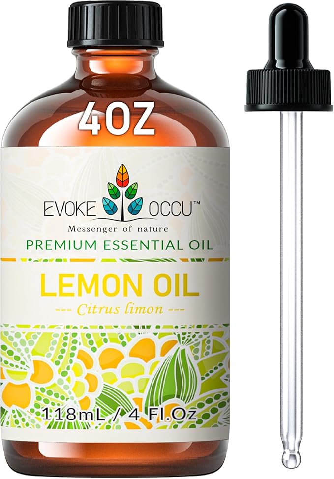 EVOKE OCCU Lemon Essential Oil for Cleansing Skin Home Diffuser Massage - 4 FL Oz - Bloomnest