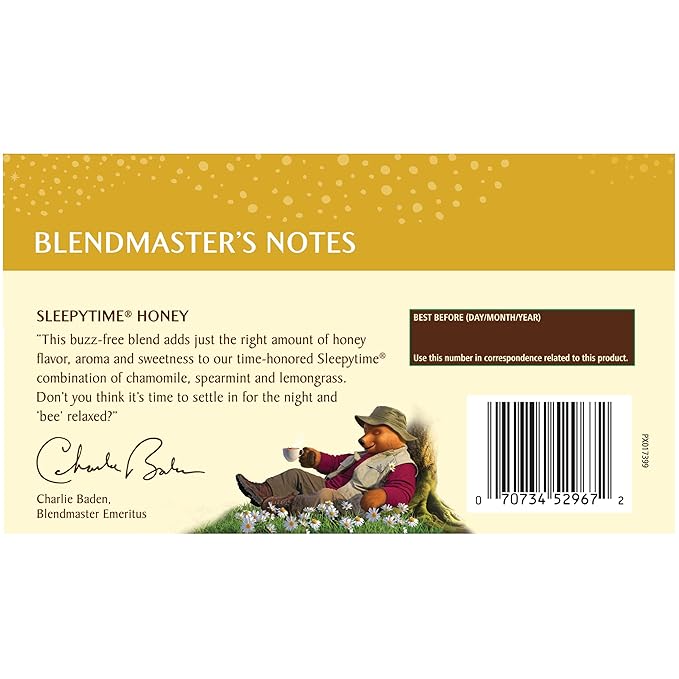 Celestial Seasonings Sleepytime Herbal Tea, Honey, Caffeine Free Sleep Tea, 20 Tea Bags Per Box (Pack of 6) - Bloomnest