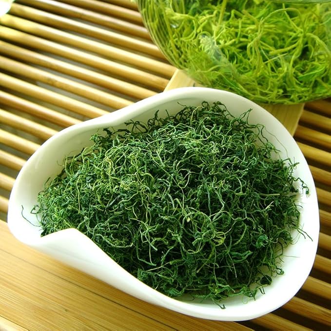 Gynostemma (Jiaogulan) Loose Leaf Tea 150g (5.3oz) – Premium Herbal Tea, Antioxidant & Wellness Support, 绞股蓝茶 - Bloomnest