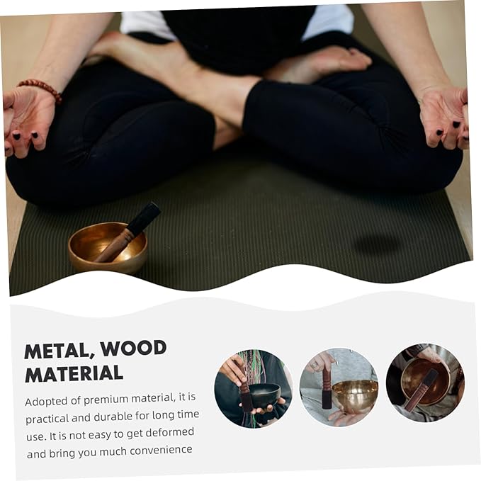 BESPORTBLE Sound Bowl Stick Handmade Mallet for Tibetan Singing Bowls Durable and Sturdy Striker for Meditation and Mindfulness Practices - Bloomnest