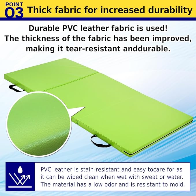 Gymnastics Mat Folding Stretch Mats 71"x31"x2" Exercise Muscle Training Children Play Horizontal Bar Mat Yoga Sports Soundproof Home Use - Bloomnest