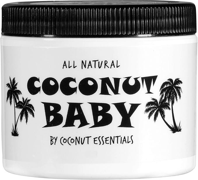 Coconut Essentials COCONUT BABY Oil, Natural & Organic Moisturizer for Newborn Sensitive Skin, Eczema & Psoriasis Relief, Hair Oil for Cradle Cap Treatment, Unscented, Sunflower & Grape Seed 8 fl oz - Bloomnest