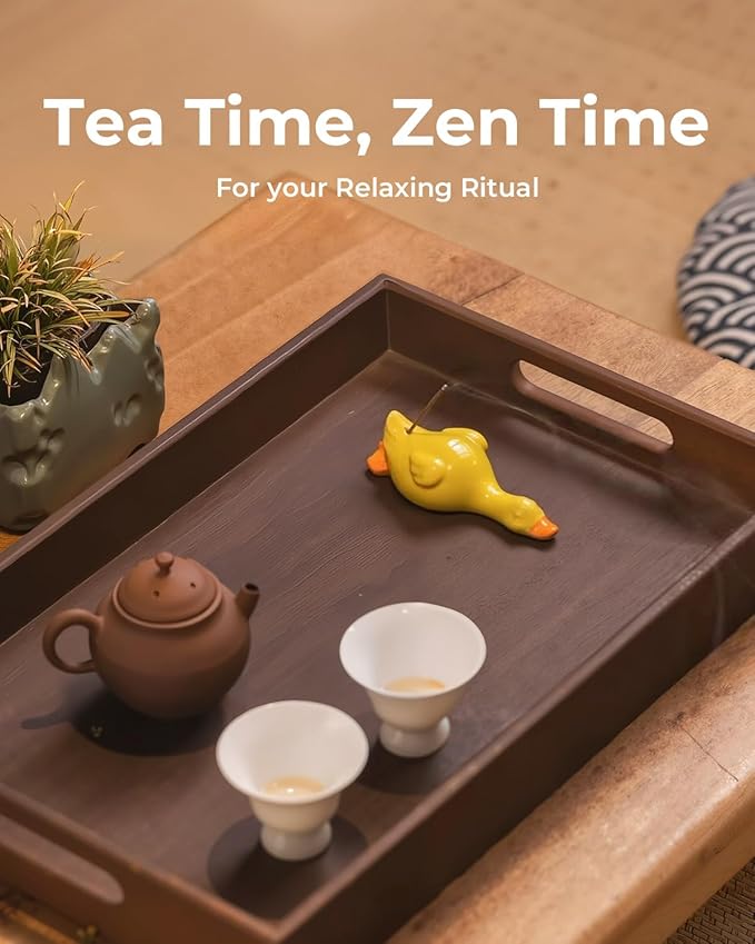 Cozy Duck Incense Stick Holder - Handmade Ceramic Cute Yellow Duck for Aromatherapy, Fun Home Decor & Meditation Gift