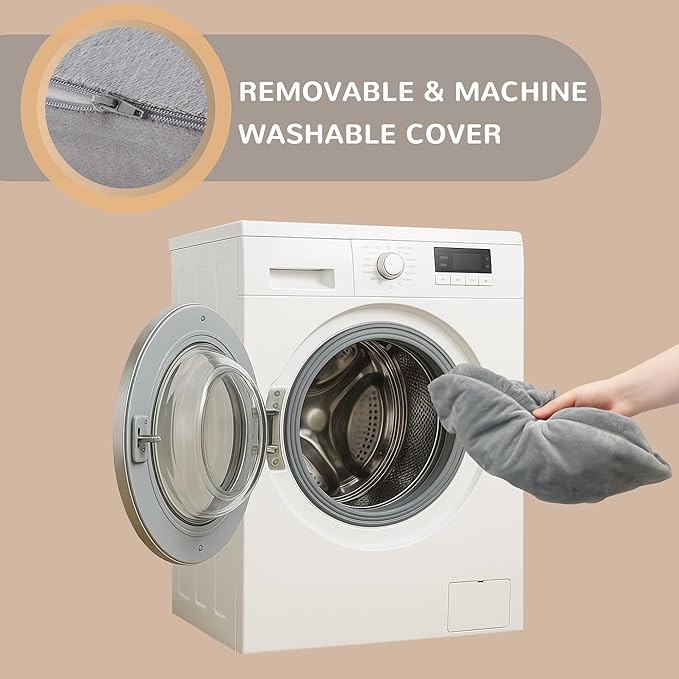 Codi Floor Cushions for Adults, Large Meditation Pillows with Thick Foam and Soft Tufted Covers, Washable Square Seating for Couch and Yoga Sitting, 22×22×5 inch Grey