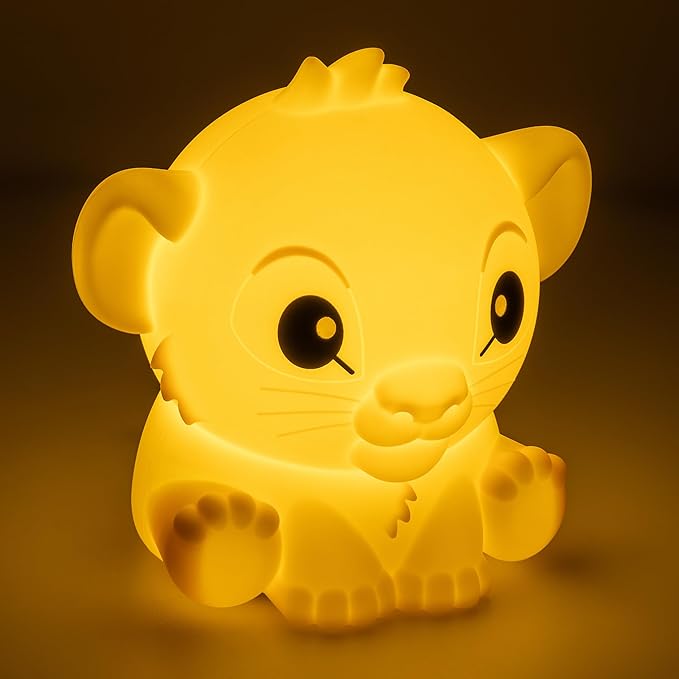 The Lion King Simba SquishyGlo Silicone Light, Officially Licensed Disney Lamp for Kids & Teens, Cordless & Rechargeable Bedroom Décor, Collectible Merchandise | Paladone - Bloomnest