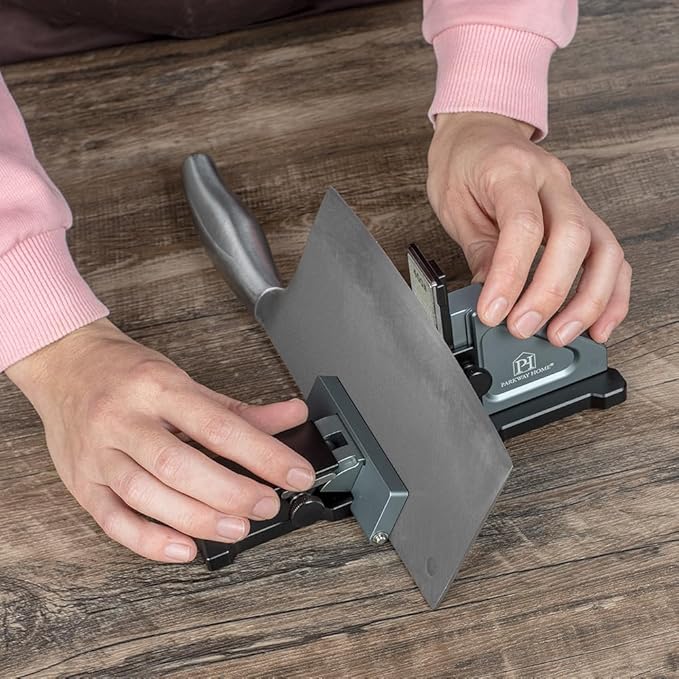 3000 & 6000 Grit Whetstone Plates Set – Extra Fine Corundum Sharpening Stones – Includes Leather Strop & Cleaning Eraser - Compatible Only with Parkway Home Adjustable Rolling Knife Sharpener - Bloomnest