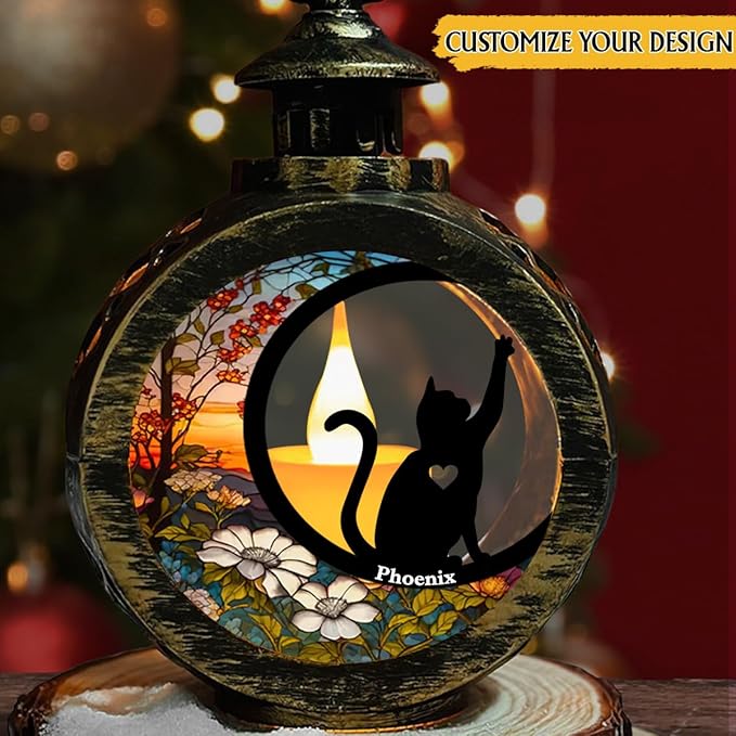 WRAPPINESS Do Not Cry Because It is Over - Personalized Custom Christmas Lantern, Memorial Lantern for Loss of Dog, Deepest Sympathy Gift for Pet Loss, Hardest Goodbye Dog Remembrance Gift (A02) - Bloomnest