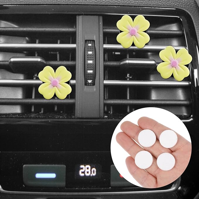 Diffuser Refill Pads, 50 Pcs 1 Inch Round Essential Oil Diffuser Pad Mini Microfibre Air Filter Scent Pads Unscented Pad for Humidifier Air Purifier Home Car Plug in Diffuser-Refill (White) - Bloomnest