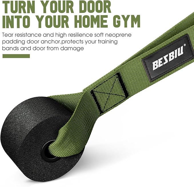 Heavy Resistance Bands for Working Out, 300lbs/360lb/420lb Exercise Bands Workout Bands with Handles, Door Anchor, Ankle Straps, Home Gym Workout Equipment for Men Fitness Strength Training Stretching - Bloomnest