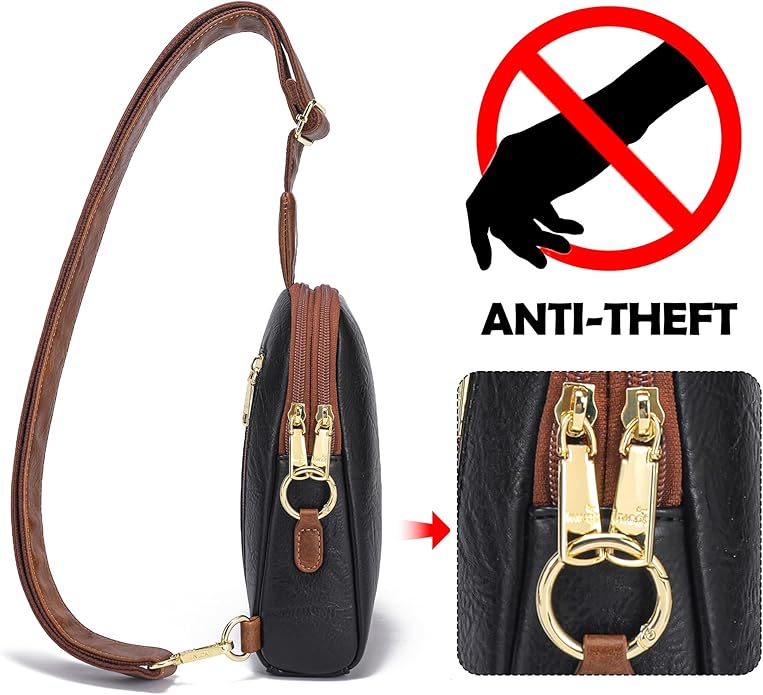 INICAT Small Sling Bag for Women Everyday & Travel Crossbody Bags Lightweight Cross Body Purses Vegan Leather - Bloomnest