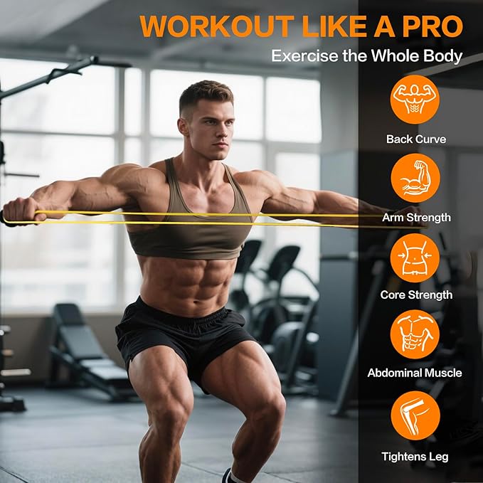 Resistance Bands, Pull Up Bands, Pull Up Assistance Bands Set for Men & Women, Exercise Workout Bands for Working Out, Body Stretching, Physical Therapy, Muscle Training - Bloomnest