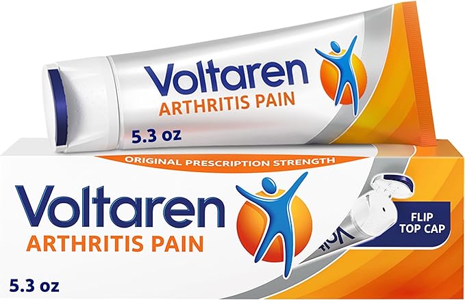 Voltaren Arthritis Pain Relief Gel, Diclofenac Sodium, 1% (NSAID), Clinically Proven Powerful Pain Reliever with Easy Open Flip Top Cap, No Prescription Needed, 5.3oz - Bloomnest