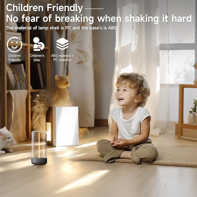 AUGE LIGHT Mini Minimalist Table Lamp Cordless LED Desk Lamp Rechargeable Modern Night Lights Portable Nightstand Lamps Unique Ambient Light Mood Lighting for Bedroom, Beside, Nursery - Bloomnest