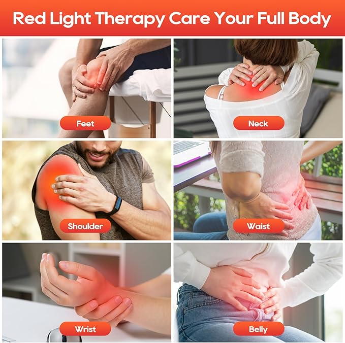 Red Light Therapy for Body and Face, 660nm 850nm 940nm Infrared Redlight-Therapy Lamp Device with Large Panel and Stable Stand at Home, Idea Gift for Women Wife Mom Sister Girlfriend BEICHEN