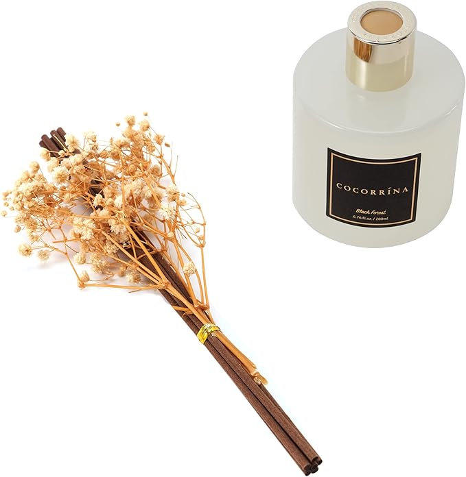 Cocorrína Reed Diffuser Sets, 6.7 fl oz. Black Forest Diffuser with Sticks Home Fragrance Reed Diffuser for Bathroom Shelf Decor - Bloomnest