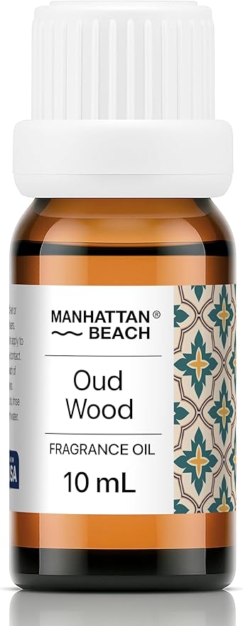 Manhattan Beach – Oud Wood, Diffuser Oil Inspired by Luxury Perfume - Fragrance Oil for Ultrasonic and Waterless Diffusers and Crafting - 10 mL, 0.34 fl oz Glass Bottle