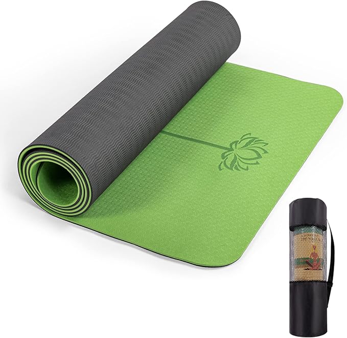 UMINEUX Yoga Mat Extra Thick 1/3'' & 2/5" Non Slip Yoga Mats for Women Eco Friendly TPE Fitness Exercise Mat with Carrying Sling & Storage Bag - Bloomnest