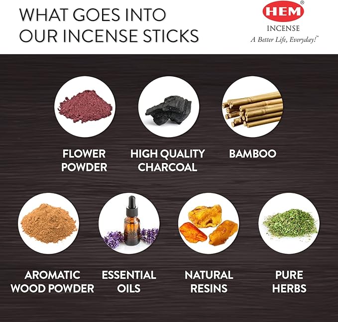 Hem Smudging Indulgence Masala Gift Pack Incense Sticks | Natural Fragrance of Sandalwood for Positivity | Smudge Healing Incense for Stress Relief & Cleansing | Gift Set - Pack of 12 (15 GMS Each) HEM