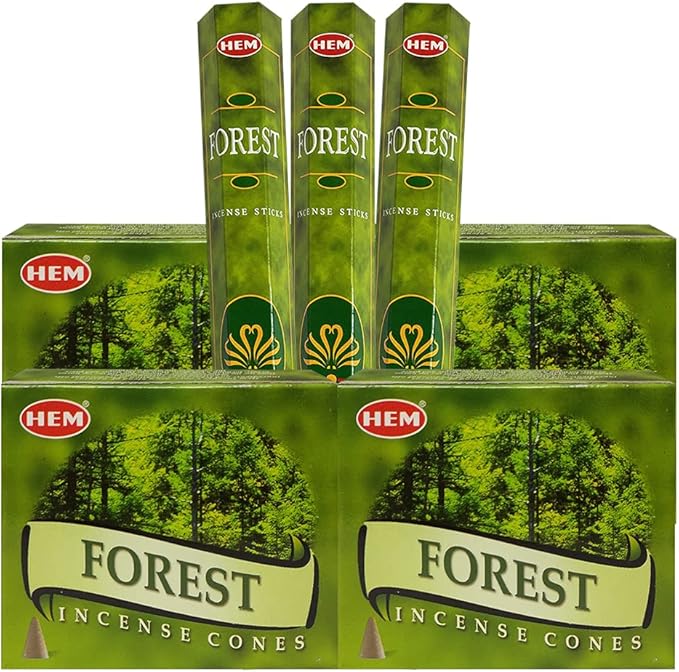 Forest Incense Sticks and Cone Incense Holder Variety Pack Bundle insence insense inscents insienso TRUMIRI