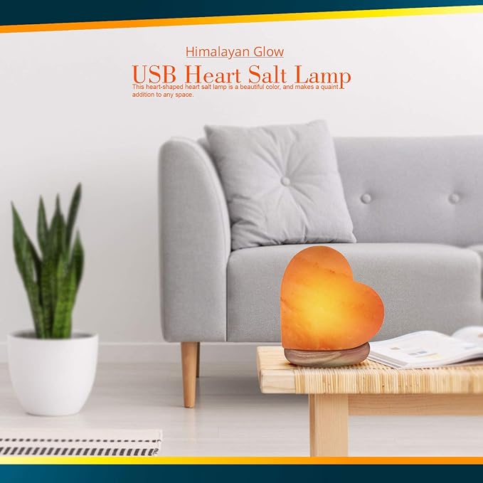 Himalayan Glow 944AC-1 Multicolor, Pink Night Light, Hand Crafted Need Wooden Base, USB Plug & Adapter, Salt Lamp Bulb, 4-5 LBS, Choice - Bloomnest