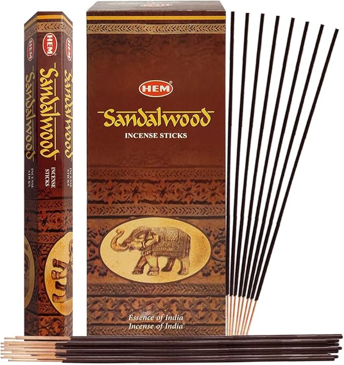 Sandalwood Incense Sticks and Incense Stick Holder Bundle Insence Insense Hem Incense Sticks TRUMIRI