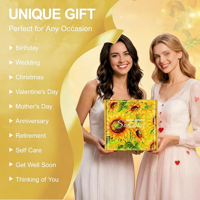 Gifts Baskets for Women,Unique Birthday Valentines Gifts for Her Women, Self Care Gift Get Well Sympathy Inspirational Friendship Gifts for Mom Wife Grandma Sister Girlfriend Valentines Mother's Day - Bloomnest