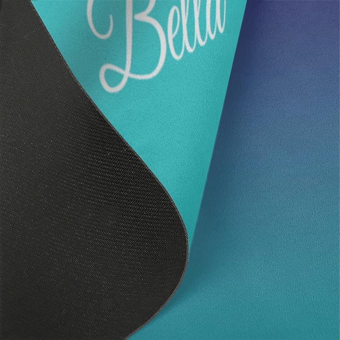 Custom Name Yoga Mat,Personalized Travel Yoga Exercise Mat,Non Slip,Perfect for Kids & Adults,Gradient Color E Series - Bloomnest