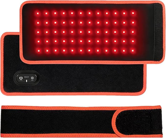 Rechargeable Red Light Therapy for Body, Therapy for Back Belt Knee, 660nm 850nm, Portable Infrared Heating Pads for Dogs, 4 Therapy Light Modes, Wireless Infrared Red Light for Pain NIR MOSLIGHTING