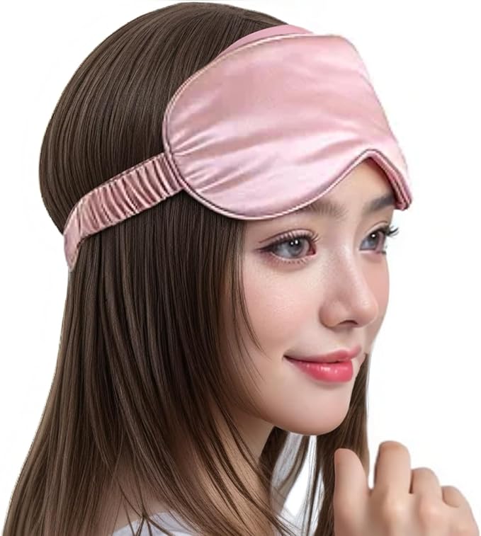 Silk Eye Mask for Sleeping - Satin Eye Cover with Storage Bag Mixcolor1 3Pcs Save 20% - Bloomnest