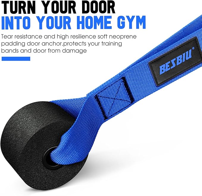 Heavy Resistance Bands for Working Out, 300lbs/360lb/420lb Exercise Bands Workout Bands with Handles, Door Anchor, Ankle Straps, Home Gym Workout Equipment for Men Fitness Strength Training Stretching - Bloomnest