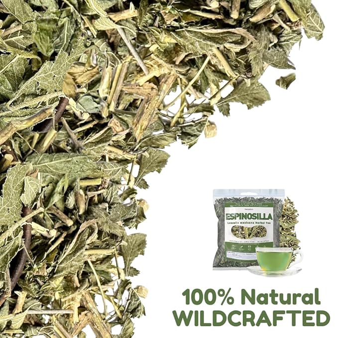 5oz (141g) Espinosilla Te Herbal (Loeselia Mexicana Leaf) Herbal Tea - Premium Hoja de Calidad | 100% All-Natural Loose Leaf| Non-GMO Mexican Herbal Tea Wildcrafted. - Bloomnest