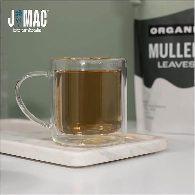 J Mac Botanicals Organic Mullein Leaves (4 oz) Certified USDA Organic. Loose Leaf Mullein Herbal Tea - Bloomnest