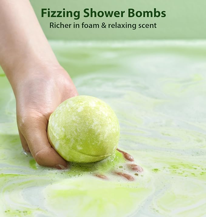 Organic Hemp Bath Bombs Infused Peppermint Eucalyptus Essential Oil Luxurious Bath Essentials Gifts for Dry Skin Immerse Yourself in A Blissful Spa - Bloomnest