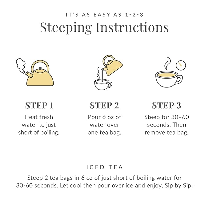 The Republic of Tea – Orange Blossom 100% White Tea Bags, Steeps 50 Low-Caffeinated Cups - Bloomnest