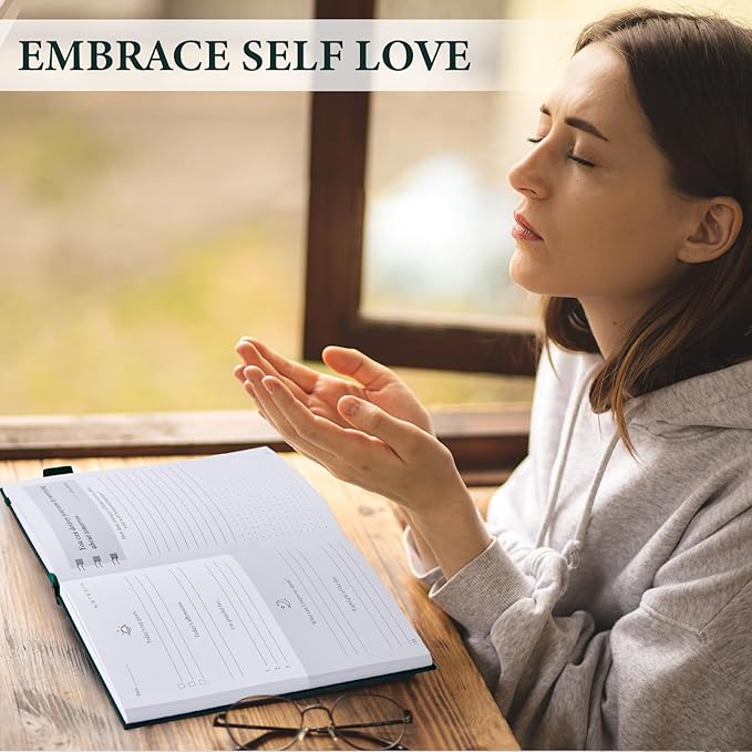 5 MINUTES A DAY Self-love Journal for Women and Man, Self-Love Workbook Guided Journal with Prompts to Practice Self-care, Reflection & Self-help, Mental Health, Gratitude & Mindfulness(Dark Green) 5MINUTESADAY