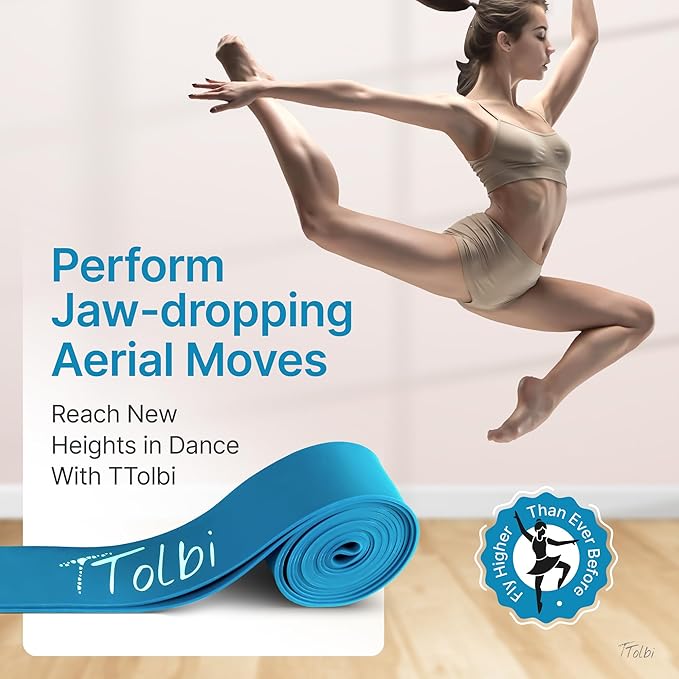 Premium Stretch Bands for Dancers - Flexibility & Ballet Stretching Band, Dance Equipment for Splits & Strength, Ideal Gifts for Ballet, Gymnastics, Cheerleading, Yoga and Pilates Training Stuff - Bloomnest