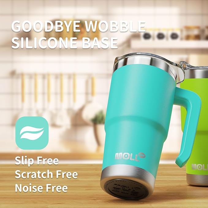 16 oz Tumbler Stainless Steel Double Wall Vacuum Insulated Coffee Tumbler with Lid and Straw-Reusable Travel Mug Cup for Women(Teal) - Bloomnest