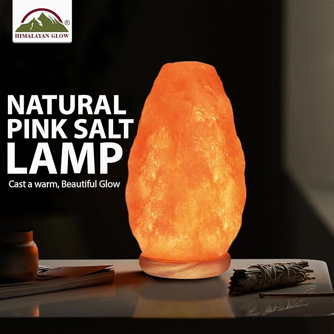 Himalayan Glow Salt Lamp with Dimmer Switch 5-7 lbs, Orange