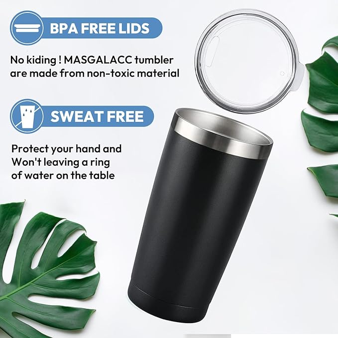 MASGALACC Funny Gag Gifts for Men - Fathers Day, Birthday Gift for Dad from Daughter Son, Him, Husband, Grandpa, Uncle, Cool Stuff for Men Christmas - 20 oz Stainless Steel Tumbler