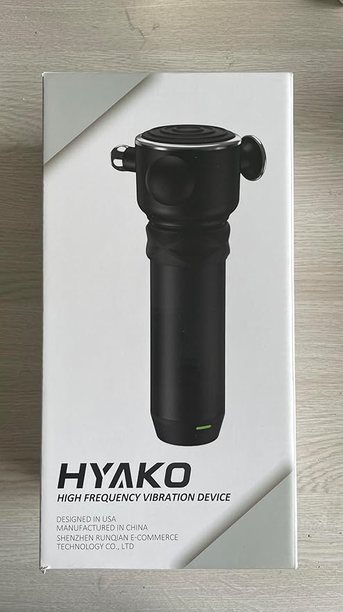 HYAKO R1 Deep Tissue Vibrating Muscle Massager - Therapy Back Massager for All Body Relief - Muscle Pain Relief and Fascial Binding - Trigger Point Therapy Massage Gun - Gifts for him - Bloomnest