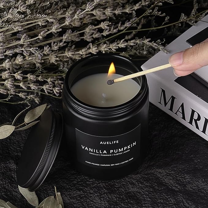 Fall Candle | Vanilla Pumpkin Candle - Scented Candles for Autumn, Fall Aromatherapy Gifts - 7 OZ - Bloomnest