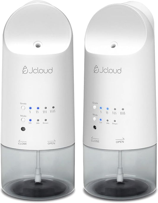 JCLOUD Plug in Diffuser for Essential Oils, 2 Pack Waterless Scent Diffuser Cover Up to 500 Sq. Ft. for Home, Office, Spa – Portable Wall Aromatherapy Device, White - Bloomnest
