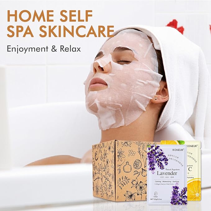 70 Pack Sheet Face Masks Skincare, Hydrating Face Masks Suitable for All Skin Types, Bulk Facial Mask Gifts Set for Women Skin Care, Home Skincare Spa for Sensitive Skin - Bloomnest