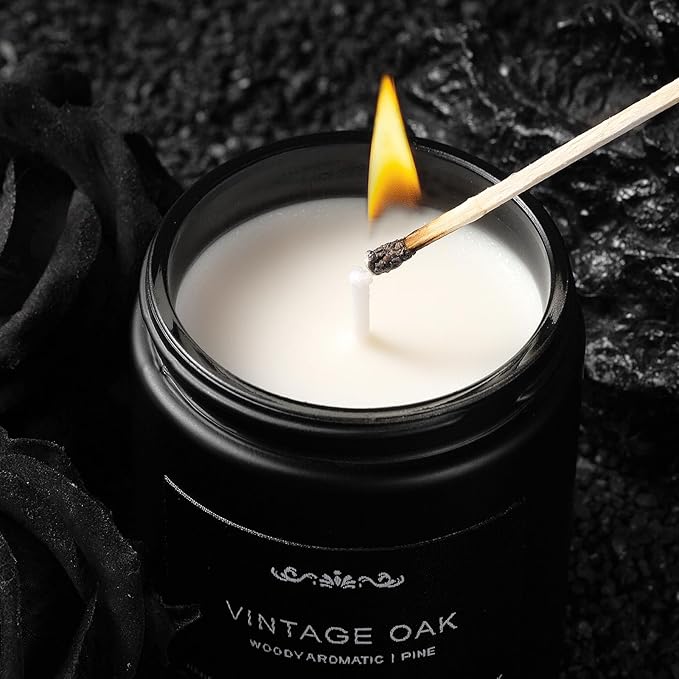 Scented Candles for Men, 6-Pack Candles for Home Scented, 42oz, 300 Hours Burning Time Long-Lasting Aroma — The Masculine Men Candle, Perfect for Boyfriend, Him, Father Aromatherapy Gift - Bloomnest