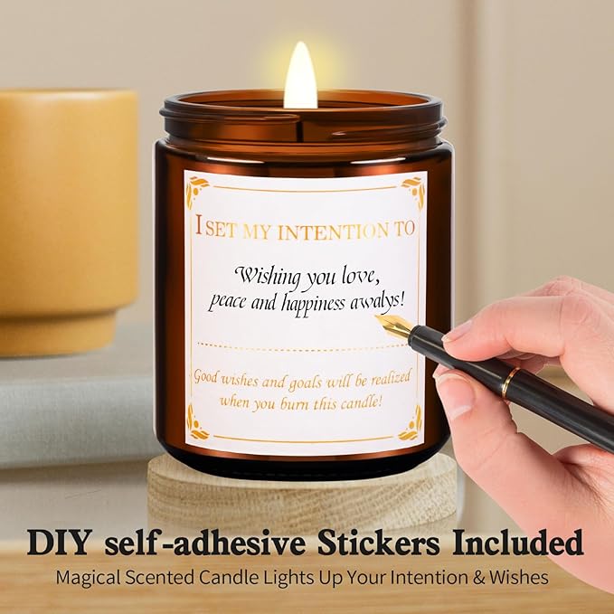4 Pack Scented Candles for Home, 36 Oz 200 Hours Burn, Luxury Amber Jar Natural Soy Candles, Aromatherapy Candles Set, Candles Gift for Women Men Birthday Thanksgiving Christmas, Spa, Sleep,Yoga,Read - Bloomnest